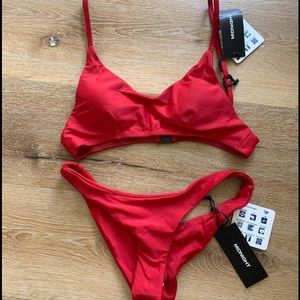 NWT Midnight Co Red Bathing Suit
